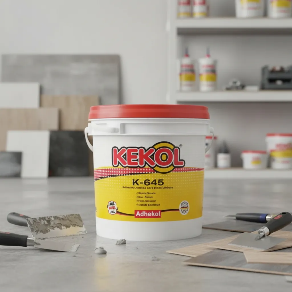 Adhesivo Base Acuosa Kekol K645 Piso Vinilico Baldosa 4Lts - Imagen 5