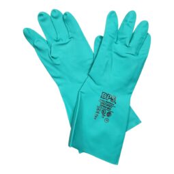 Alternative view of Guante Nitrilo Verde Flocado Reforzado Depascale Lavable