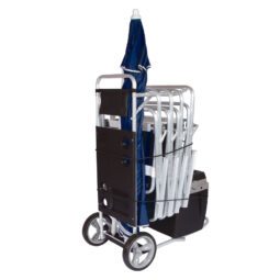 Carro Mesa Porta Reposeras Y Extension P/ Heladera Playa Mor