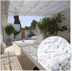 Alternative view of Red Camuflada 75% Sombra Malla Red Jardin Exterior 3 X 3 Mts Blanca