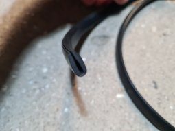 Alternative view of Burlete U Goma Pvc Perfil Chapa 1mm X 7mm X 10mts