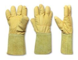 Alternative view of Guante Cuero Vaqueta Cobertor Dieléctrico Certificado Iram