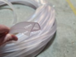 Alternative view of Burlete Perfil Vidrio Blindex Mampara 12mm X Metro