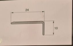 Alternative view of Varilla Terminacion Angulo Piso Vinlico 24mm X 10mm X 95cm