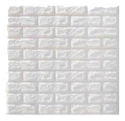 Alternative view of Baldosa Placa Autoadhesiva 3d Relieve Pared Ladrillo 77x70cm