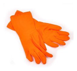 Alternative view of Guante Mapa Pirelli Plisse Naranja Limpieza Caja 30 Pares