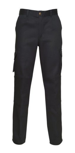 Pantalón Cargo De Trabajo Ombu Negro Bolsillo Porta Celular