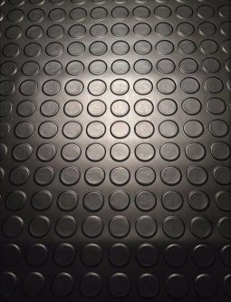 Alternative view of Piso De Goma Negro Moneda Circulos 2.5mm Ancho 1mt