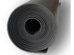 Goma En Plancha Negra Con Tela 4 Mm Ancho 1mt Precio X Metro