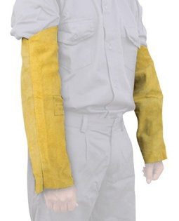 Manga Cuero Descarne Soldador Par Con Tiras