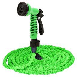 Manguera Riego Kushiro Extensible 23 Mts Con Pistola 7 Pos