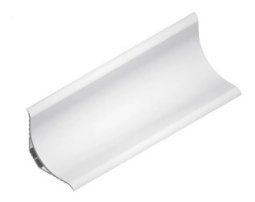 Zocalo Sanitario Flexible Pvc Blanco 70mm Tira X 4 Mts