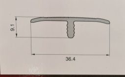 Alternative view of Varilla Terminacion Tapajunta Piso Vinlico Flotante 95cm