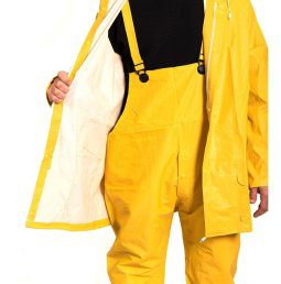 Traje De Lluvia Pvc Alaska Amarillo Pantalon Jardinero