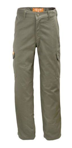 Pantalón Cargo De Trabajo Ombu Aire Libre Verde Reforzado