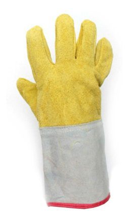 Alternative view of Guante Cuero Descarne Puño Largo Refuezo Palma Certificado