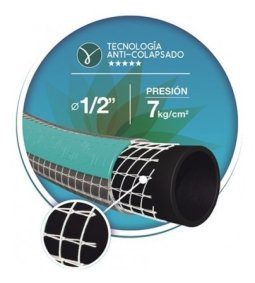 Alternative view of Manguera Riego 1/2 X 25 Mts Anticolapsable Solytac Reforzada Solyon