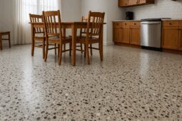 Piso Vinilico En Rollo 1,4mm Espesor Simil Piedra Granito