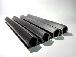 Alternative view of Burlete 4 Bulbos Rombos Goma Caucho Camara Frigorifica X Mt