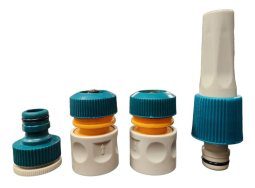 Kit Riego Adaptador Conector Lanza P/manguera 3/4 Aquaflex