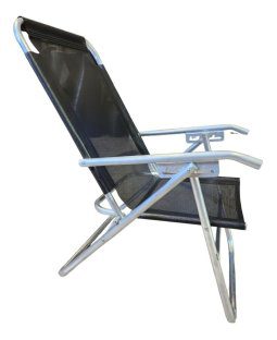 Alternative view of Reposera Alta Silla Reforzada Aluminio 4 Posiciones Playera