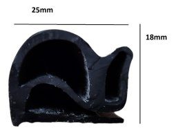 Alternative view of Burlete Perfil Heladera Camara Refrigeracion 18x25mm X 5mt
