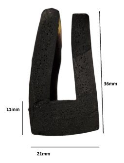 Alternative view of Burlete Perfil Terminacion U Grande Blindex Vidrio 8mm X Mt