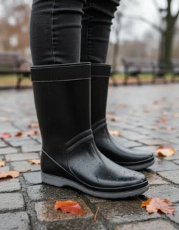 Alternative view of Bota De Lluvia Pvc Dama Color Negra Impermeable