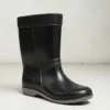 Bota De Lluvia Pvc Dama Color Negra Impermeable