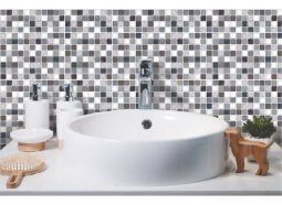 Alternative view of Ceramico Azulejo Autoadhesivo Muresco Damero Gris 25x25cm