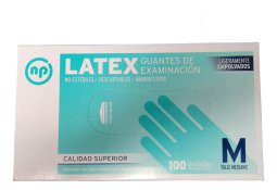 Guantes Descartables Latex Natural Examinacion X 100 Unid