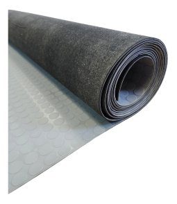 Alternative view of Piso De Goma Moneda Gris Circulo 3,50mm Ancho 1,40 Mt Lineal