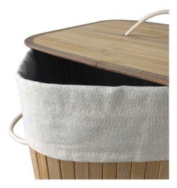 Alternative view of Cesto De Ropa Bambú 72l Funda Incluida Ecologico Reforzado