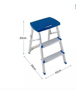 Alternative view of Escalera Aluminio Plegable Banqueta 65 Cm Alto 3 Escalones