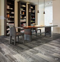 Piso Vinilico En Rollo 2mm Esp. Mt2 Madera Gastada Antigua