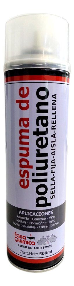 Espuma Poliuretano Expandible Fana 500ml Sella Aisla Rellena