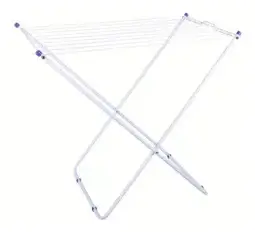 Alternative view of Tender De Pie 9 Varillas Plegable Tendedero Colgar Ropa Color Blanco