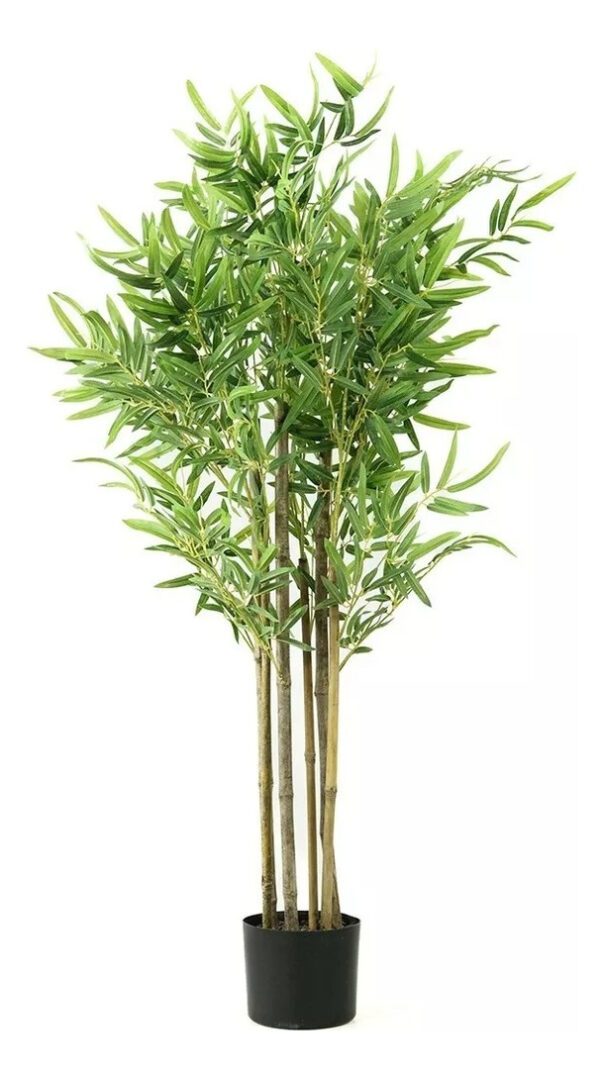 Planta Artificial Grande Decoración Caña De Bambú 150cm