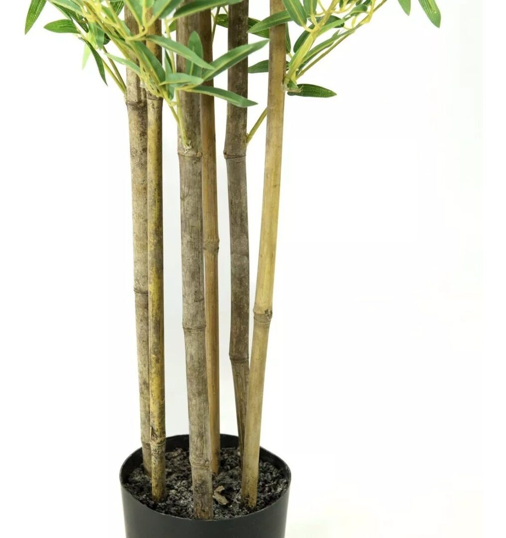 Planta Artificial Grande Decoración Caña De Bambú 150cm - Imagen 3