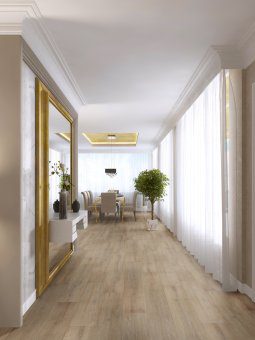 Alternative view of Piso Listón Vinilico Encastrable Click Tech 4,5mm Madera