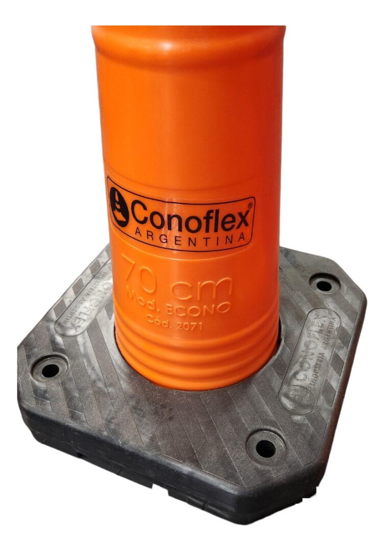 Cono Seguridad Vial Con Reflectivo 70cm 3.20kgs Conoflex - Imagen 3