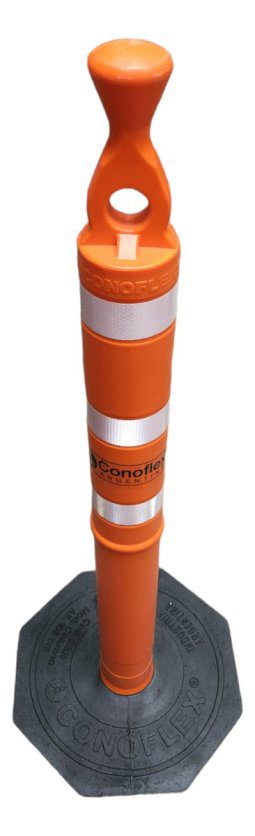 Alternative view of Poste Columna Cono Vial C/ Reflectivos 1,20mt 6kg Filtro Uv Conoflex