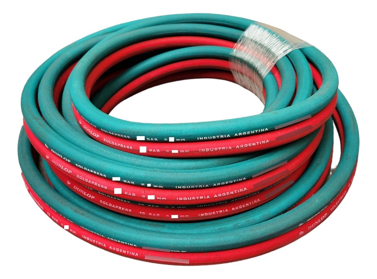 Manguera Dunlop Soldador Bi Tubo Oxigeno Acetileno 6-6 X Mt - Imagen 2