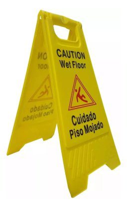 Cartel Señalizador Piso Mojado Tipo Carpa Wet Floor