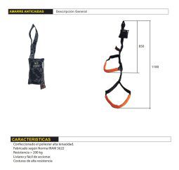 Alternative view of Cinta Estribo Anti Trauma De Sujeción Para Arnes