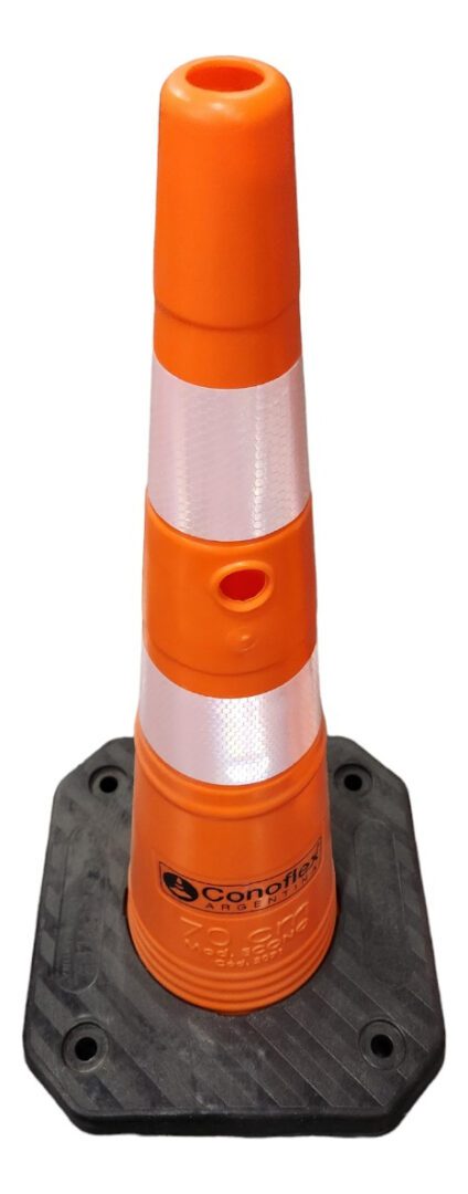 Cono Seguridad Vial Con Reflectivo 70cm 3.20kgs Conoflex - Imagen 4