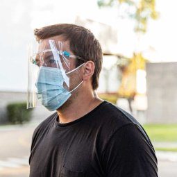 Alternative view of Protector Facial Anteojo Libus Cronos Antiempañe Mascarilla