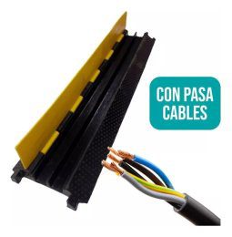 Alternative view of Lomo De Burro Con Pasa Cables 2 Canales Plastico 1m X 4 Cm
