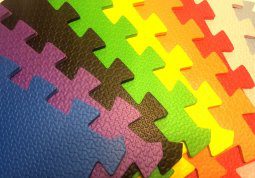 Baldosa Piso Goma Eva Encastrable Antigolpe 1x1 Mt 20mm Esp.