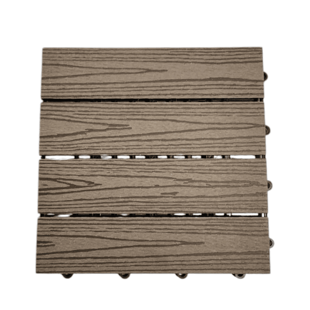 Baldosas Pvc Wpc Deck Encastrable Simil Madera Exterior30x30 - Imagen 7